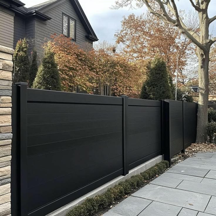 Modern fence installation