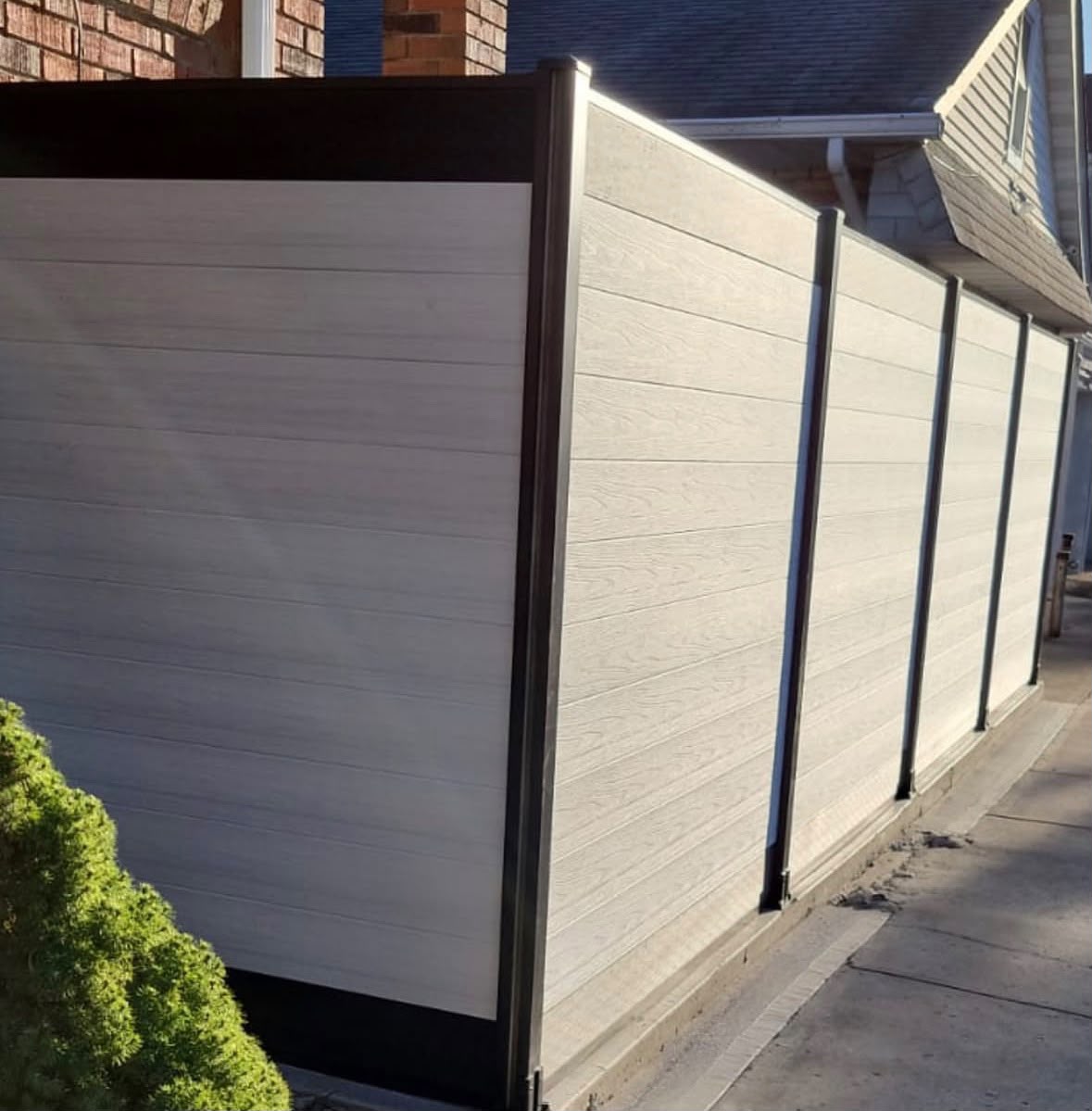Fence installation example