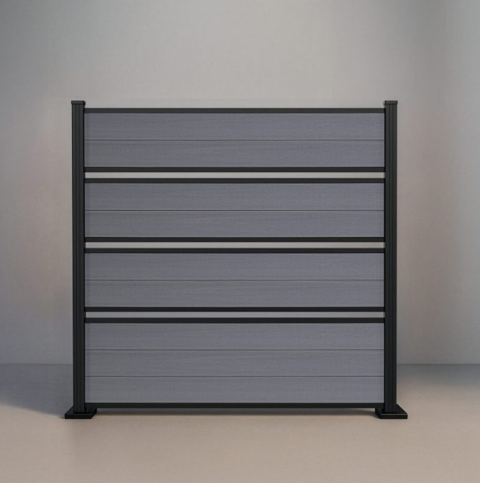 WPC composite fence finish option 3