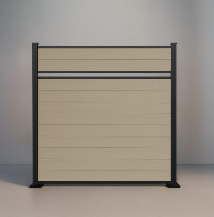 WPC composite fence finish option 2