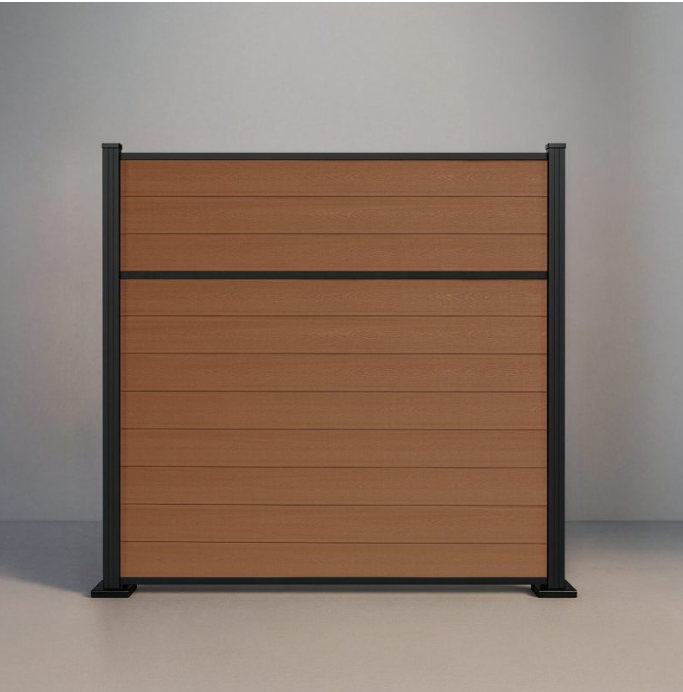 WPC composite fence finish option 1