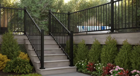 Modern exterior railing project 10