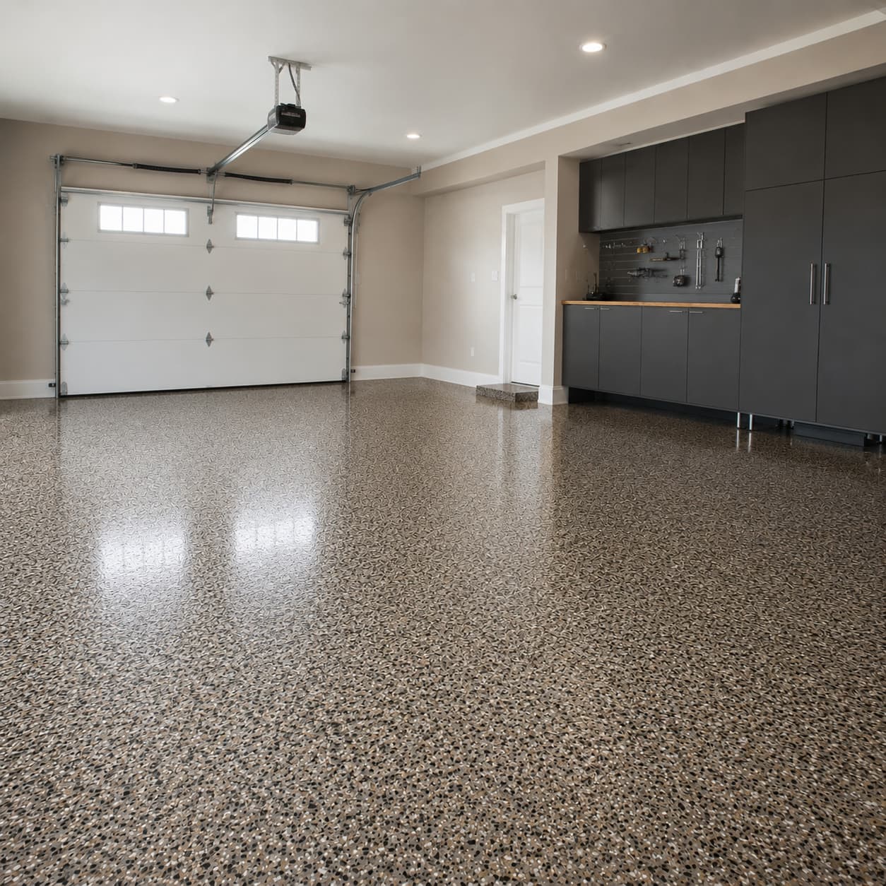 Epoxy Flake garage floor
