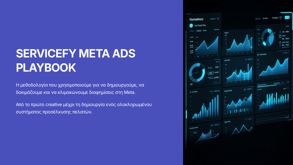 Το εξώφυλλο του Servicefy Meta Ads Playbook