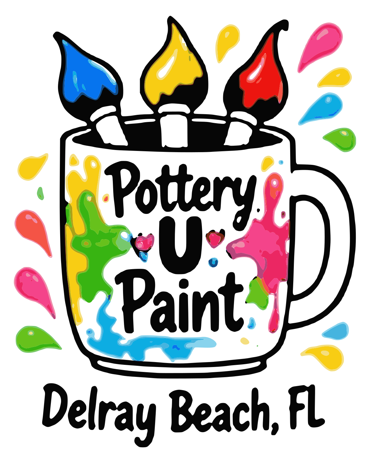 Pottery U Paint Delray logo