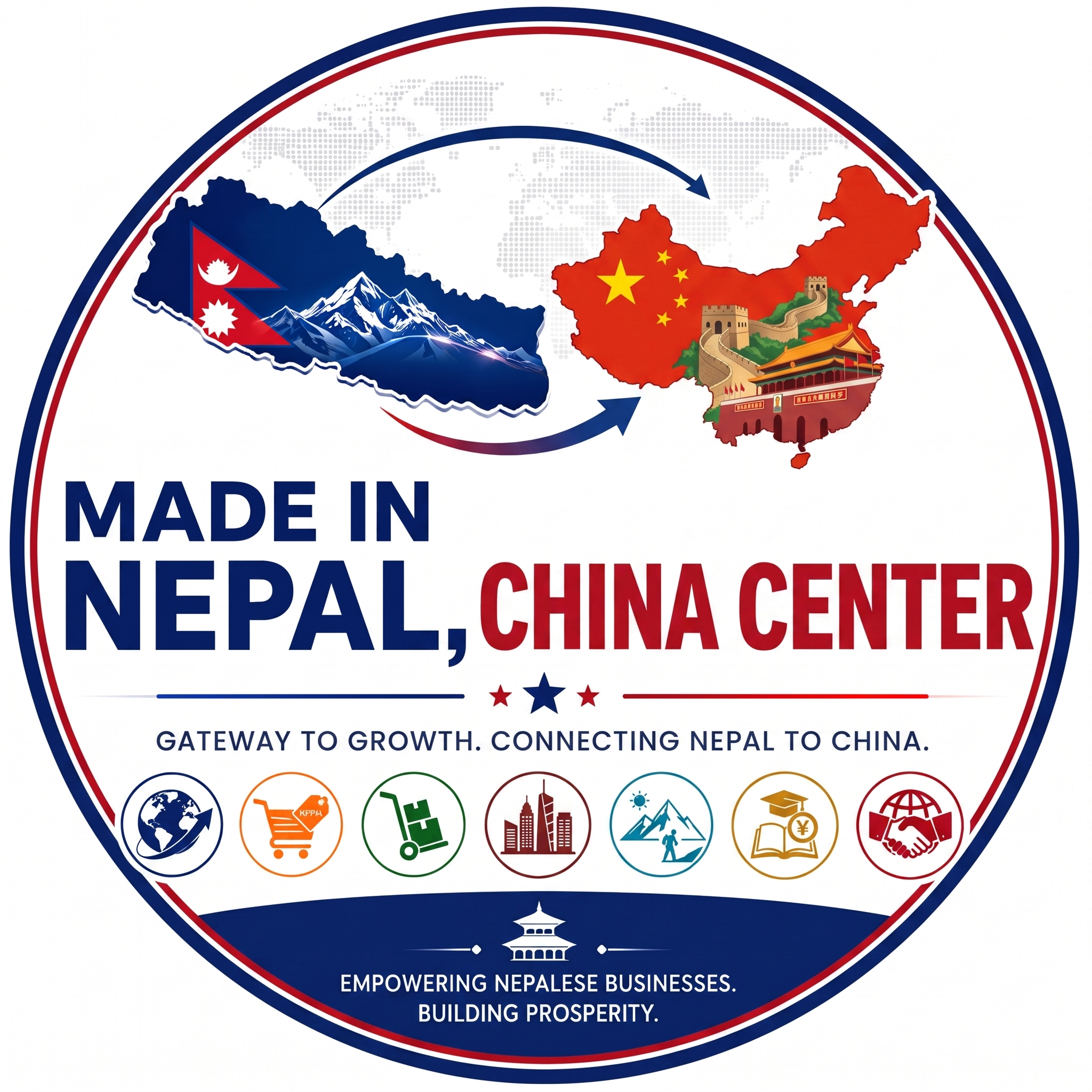 Made in Nepal, China Center Logo