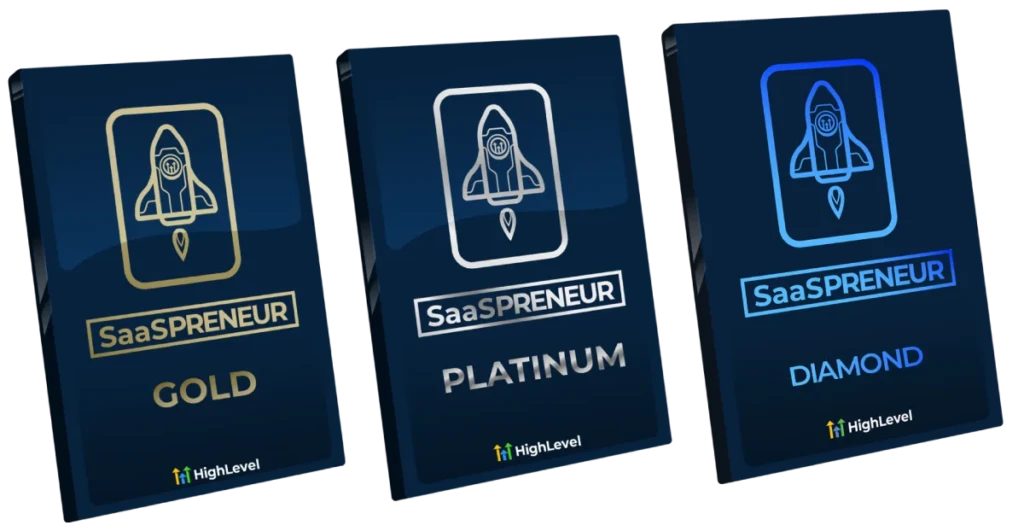 Gold, Platinum and Diamond SaaSpreneur awards