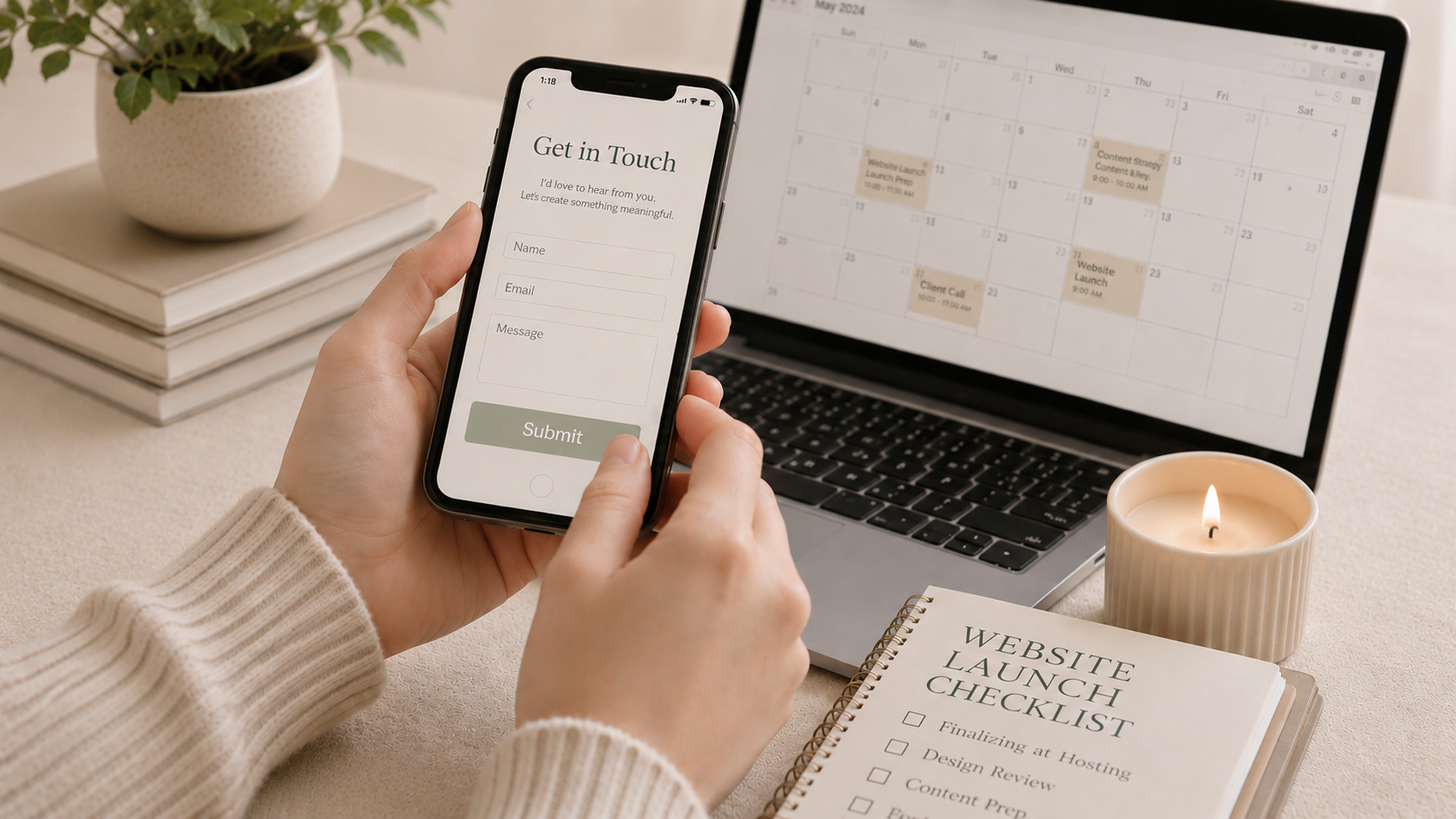 client systems and website integration for coaching business