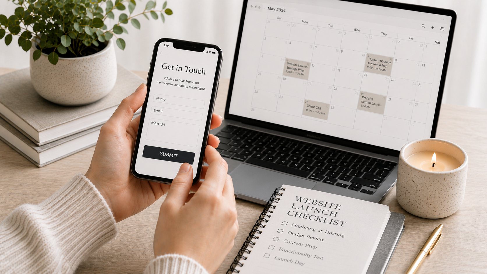 client systems and website integration for coaching business