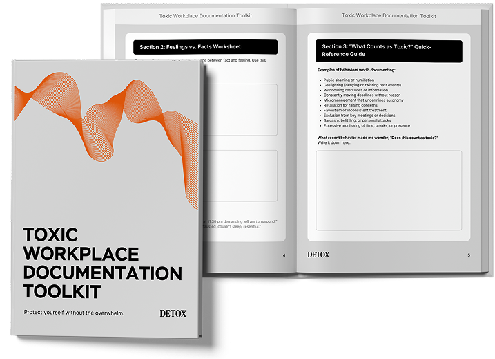 Toxic Workplace Documentation Toolkit mockup