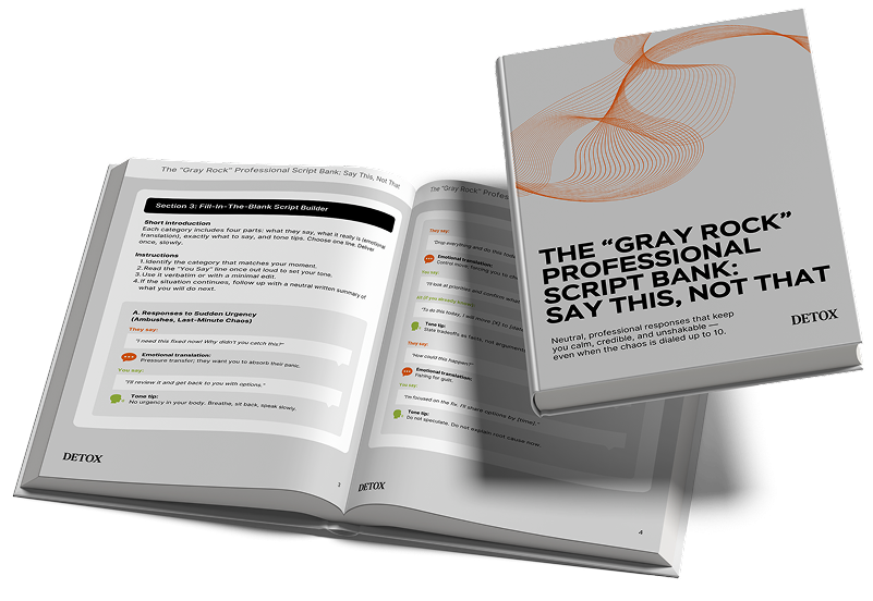 The Gray Rock Professional Script Bank mockup