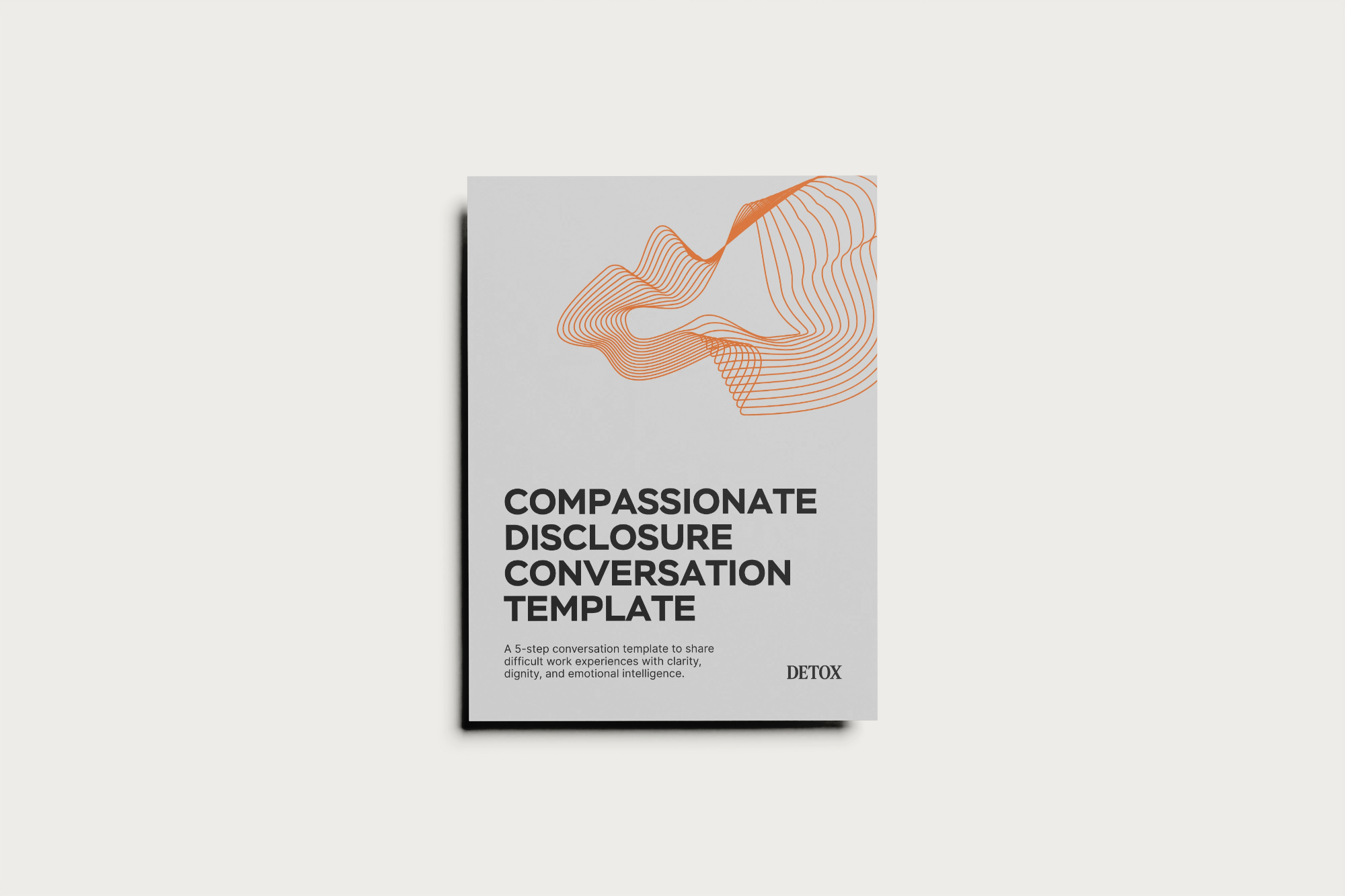 Compassionate Disclosure Conversation Template mockup