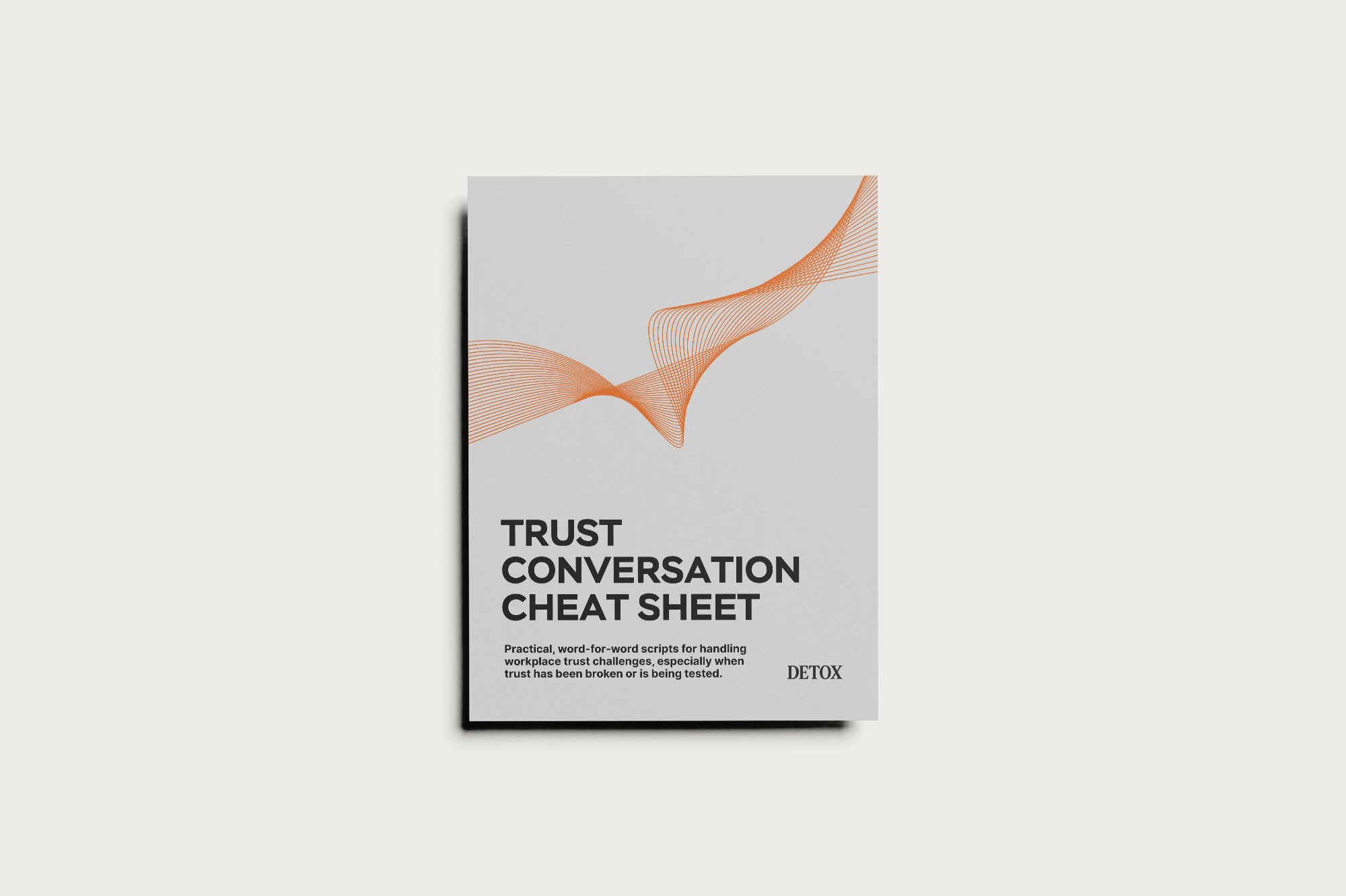 Trust Conversation Cheat Sheet mockup
