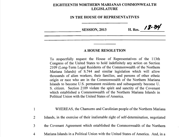House Resolution 18-34's text