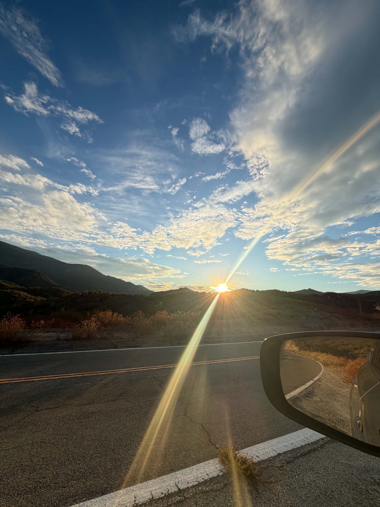sunset in Upper Big Tujunga Canyon