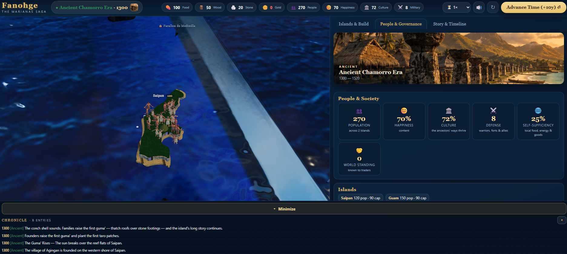 A Living 3D Archipelago