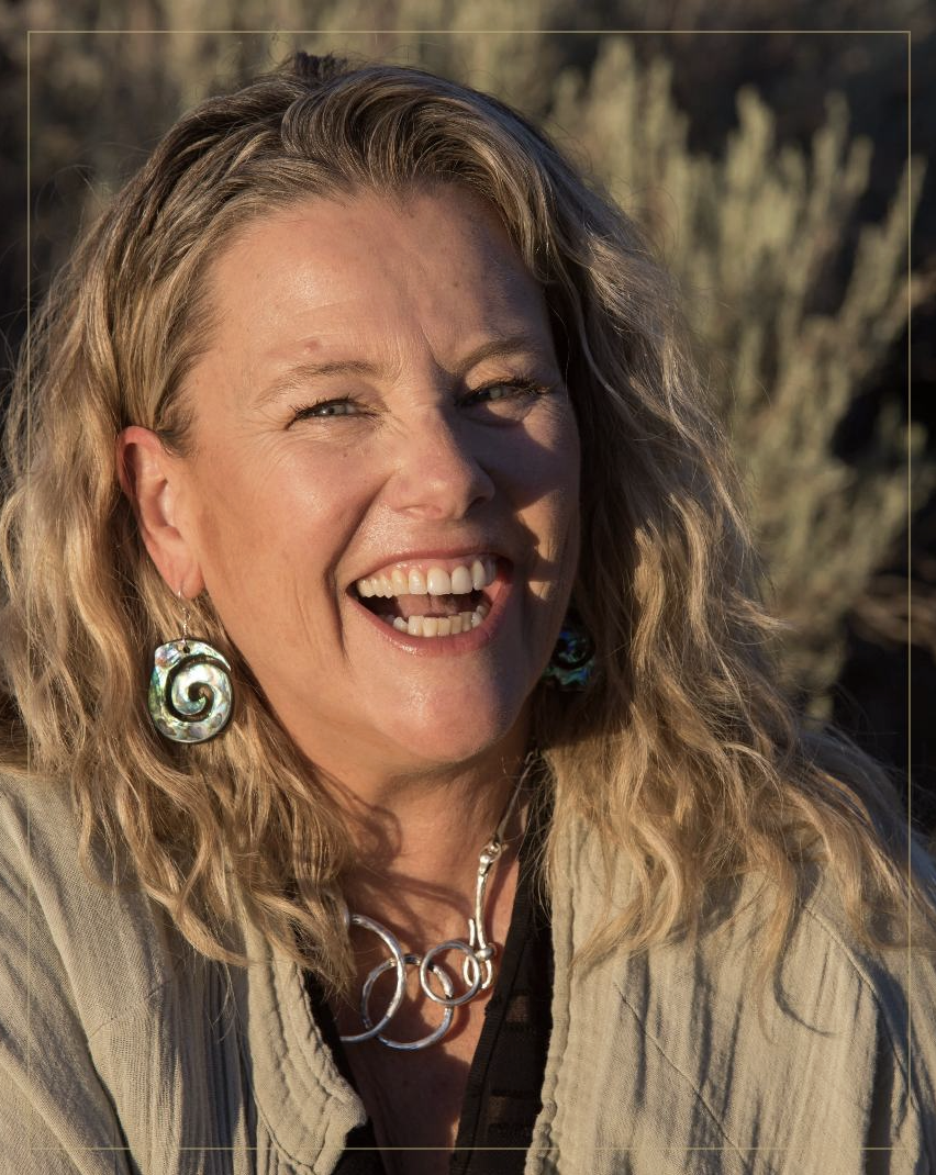 Jen Heys Day laughing in golden desert light
