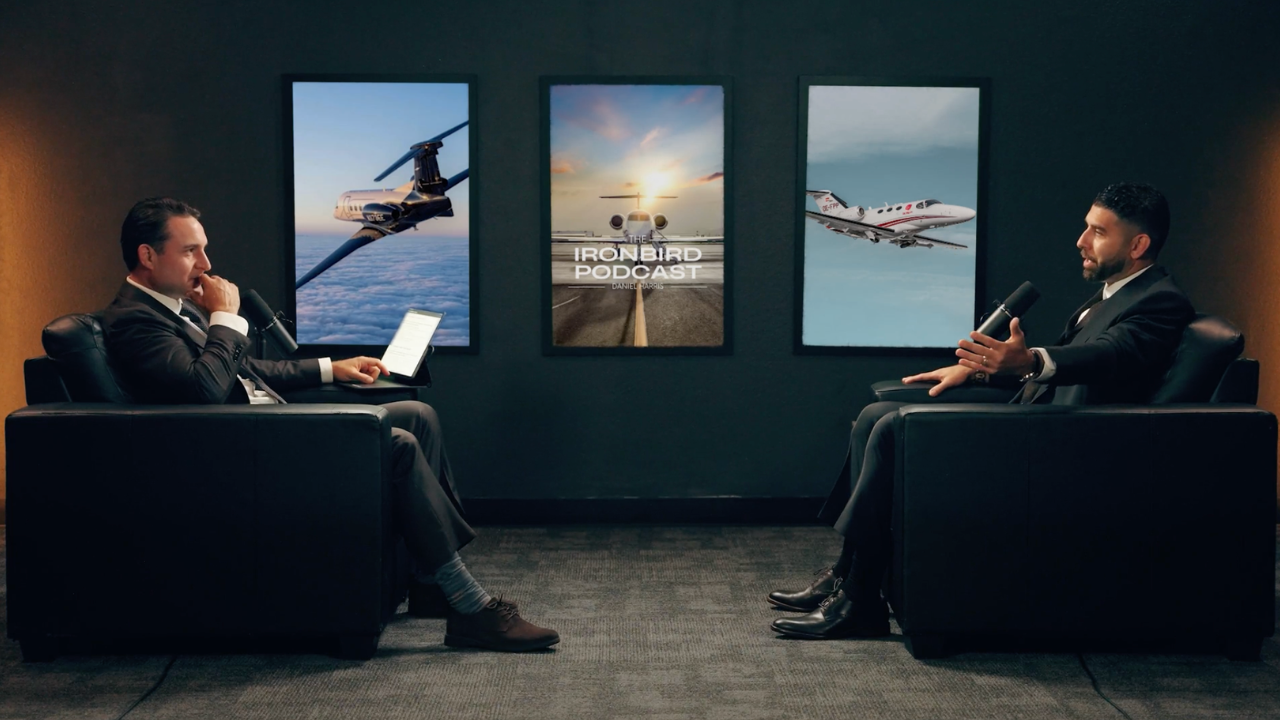 Still from a hosted interview