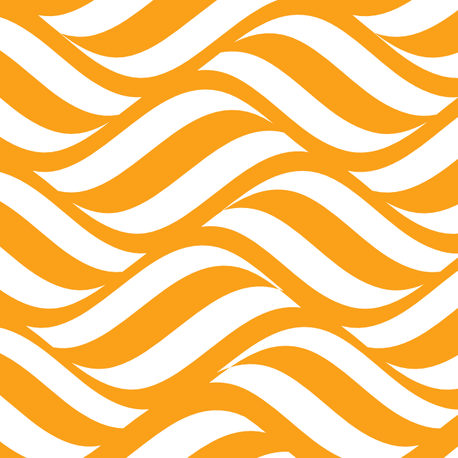 Orange abstract wavy background