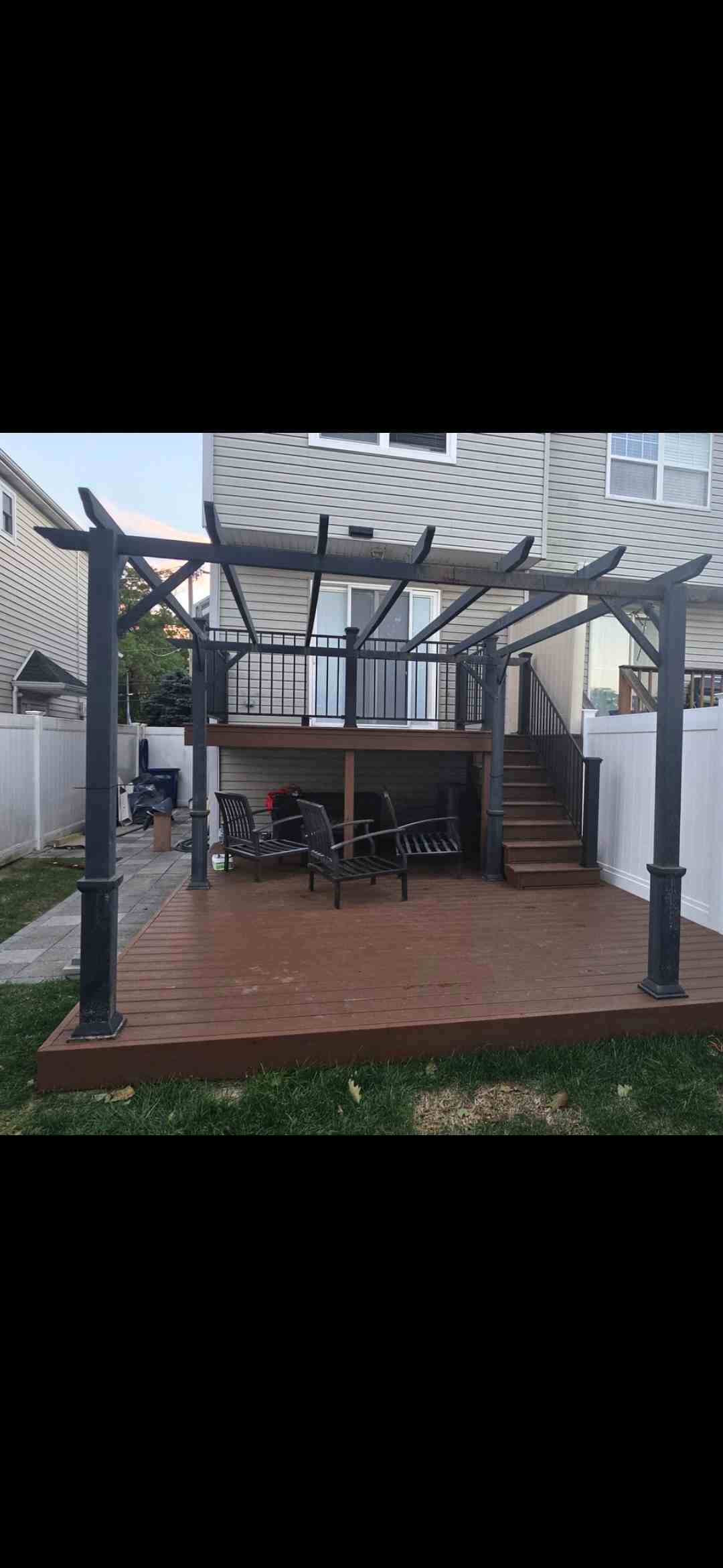 Deck rebuild with pergola by Home Improvements by Joseph, after