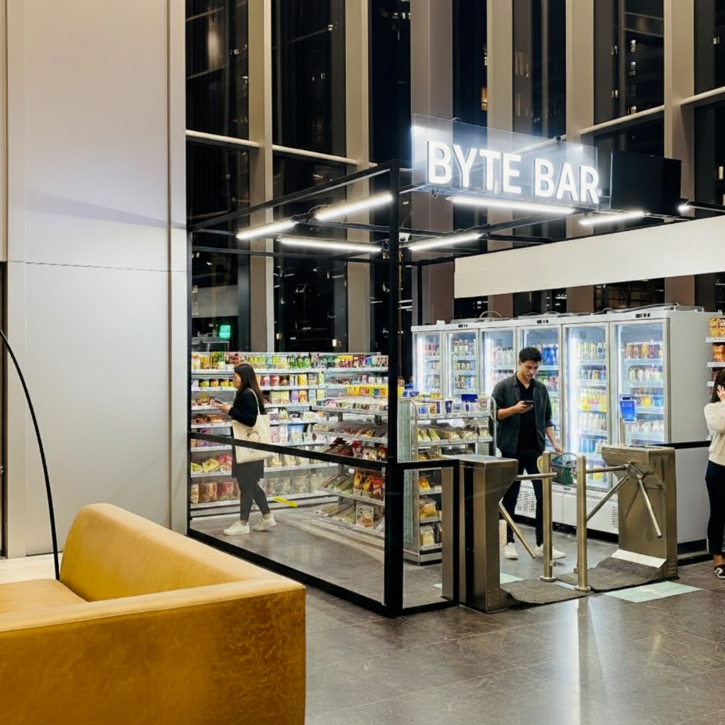 Smart market in a lobby