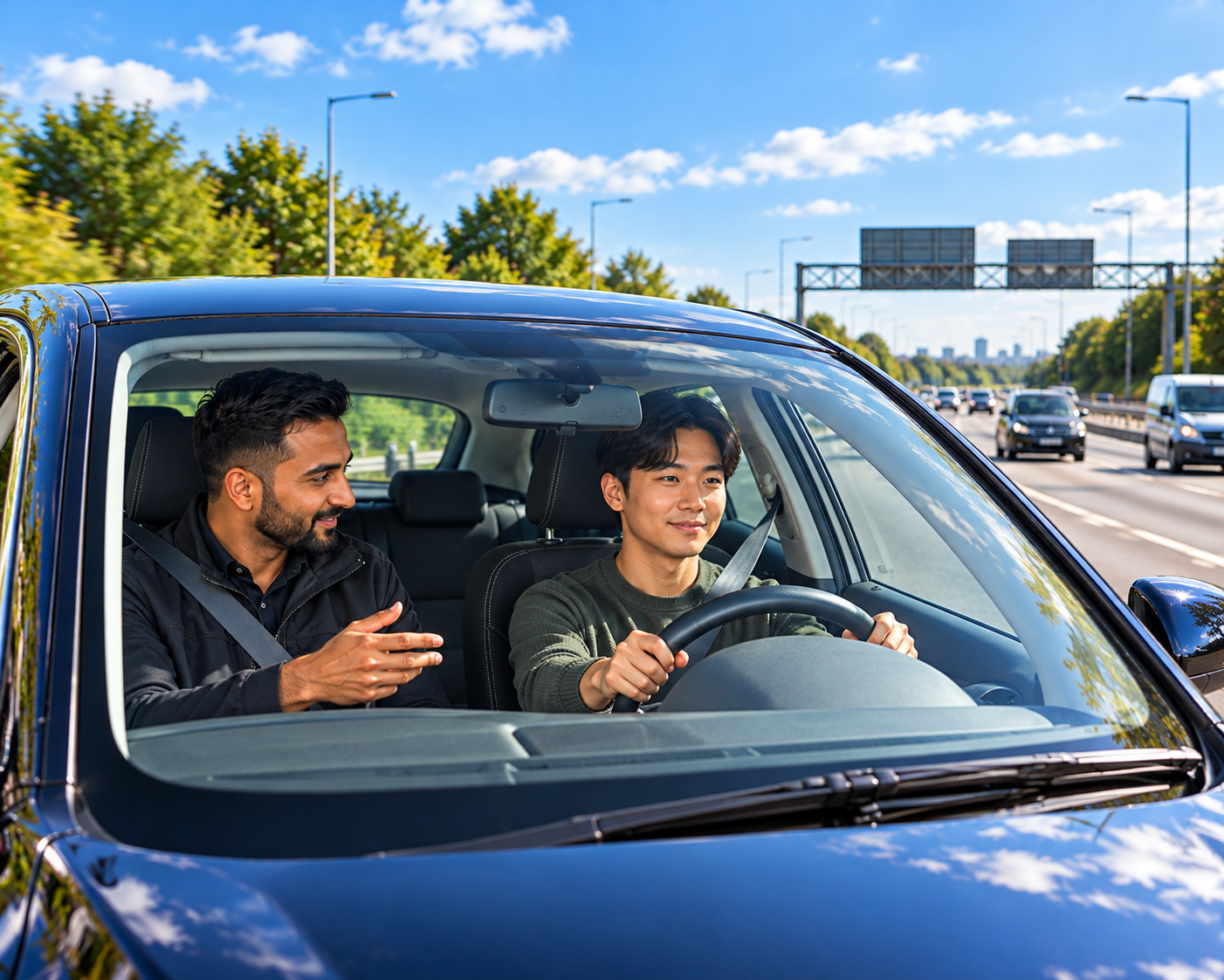 Additional driving experience on UK roads with an instructor