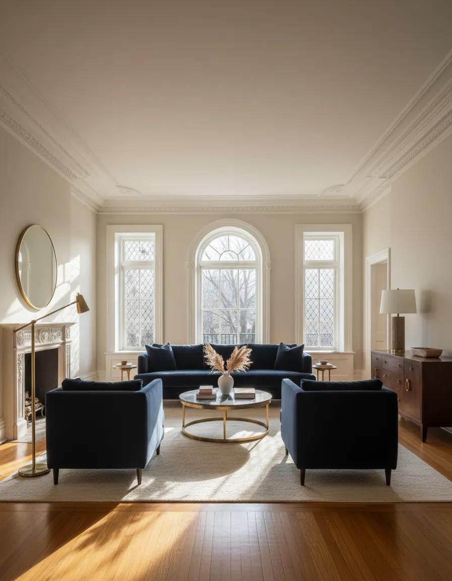 Bright living room in a Georgetown home