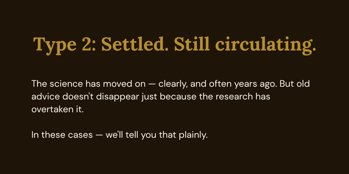 Graphic with text - Settled but still circulating Graphic with text - Settled but still circulating