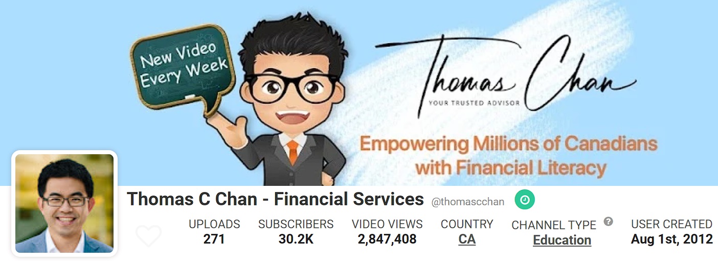 Thomas C. Chan YouTube channel statistics