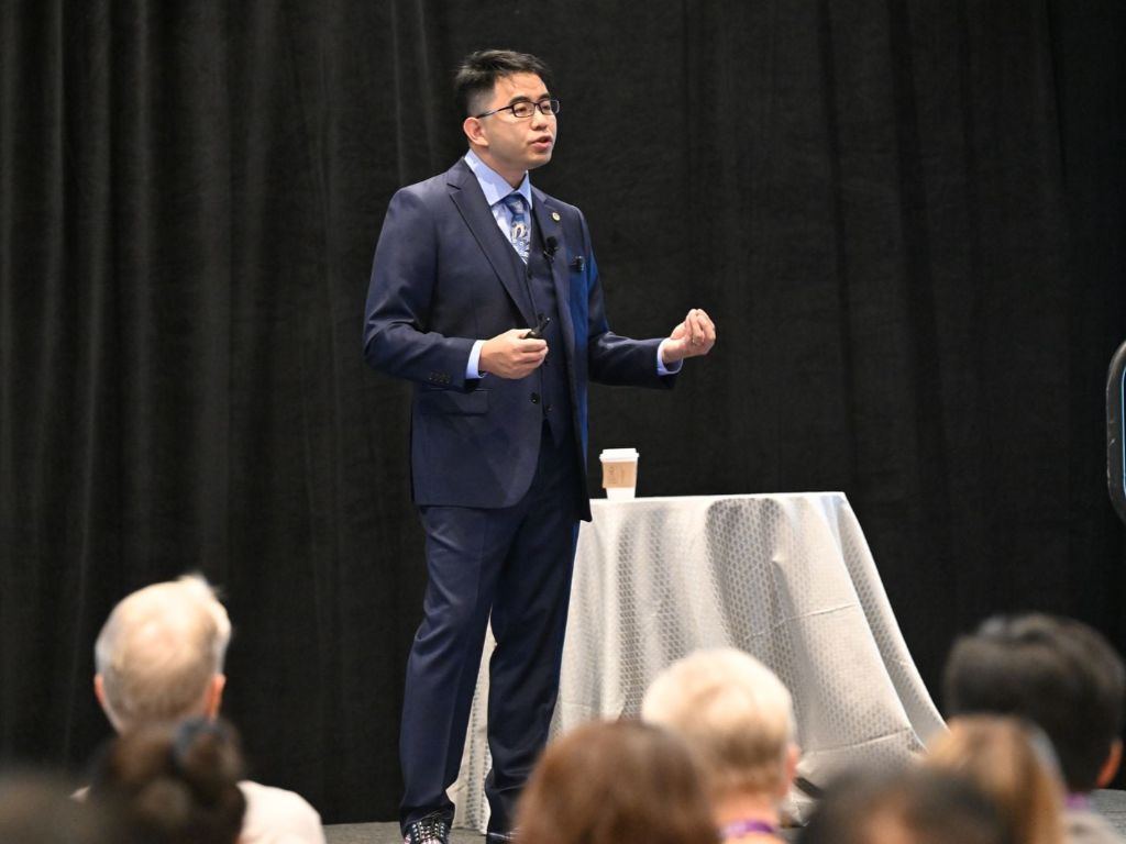 Thomas C. Chan speaking at MDRT Top of the Table Annual Meeting