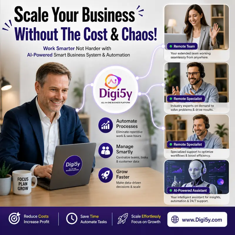 DIGI5Y Remote Specialists — grow your business