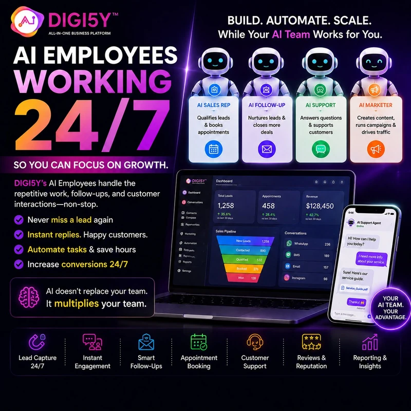 DIGI5Y AI Employees — Your Digital Workforce