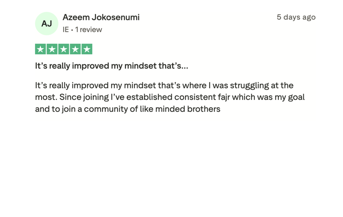 Trustpilot review from Azeem Jokosenumi