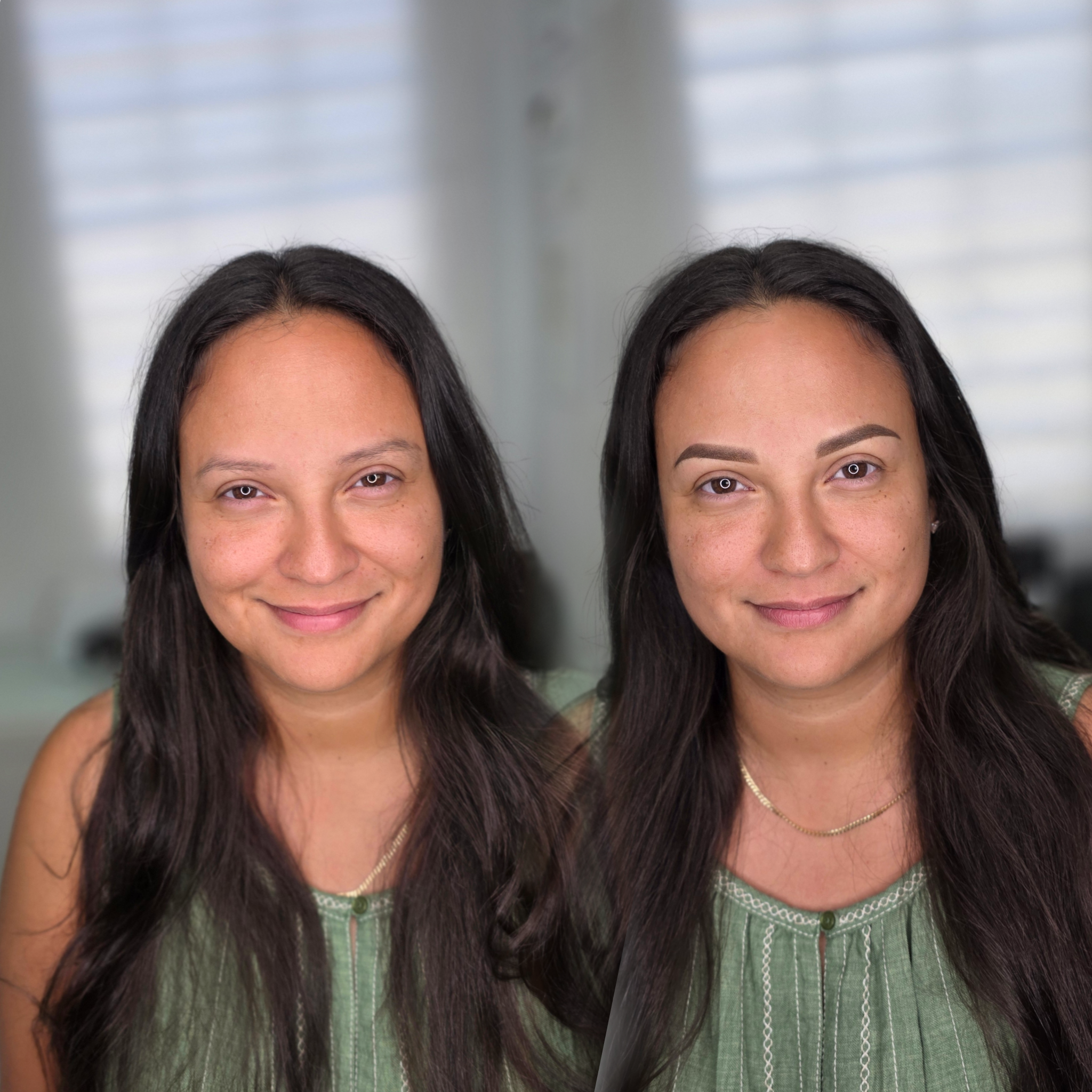 Resultado real de micropigmentación de cejas — antes y después (3)