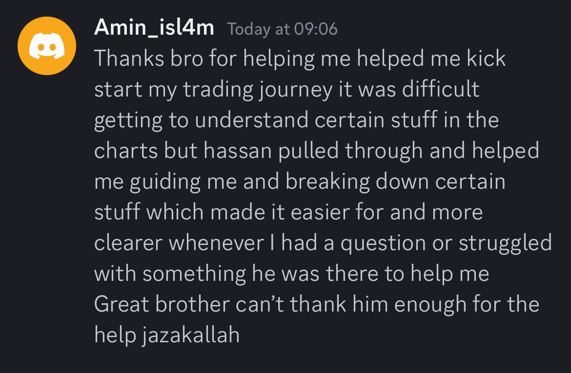 Testimonial from Amin_isl4m