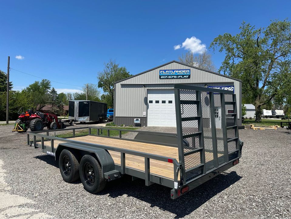 7x18 Sure Trac Utility Trailer For Sale | Flatlander Trailer Sales