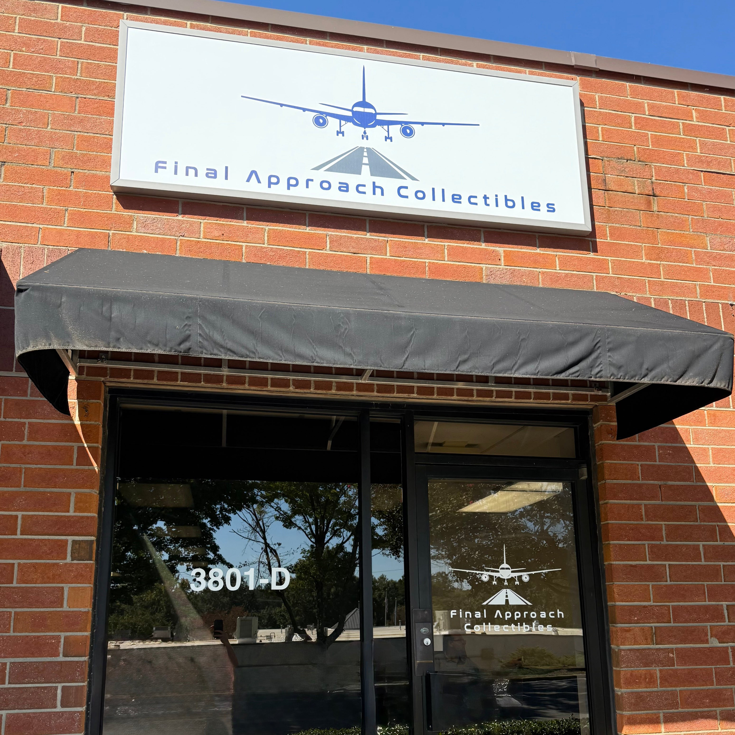 Final Approach Collectibles storefront at 3801 Beam Road, Suite D, Charlotte, North Carolina