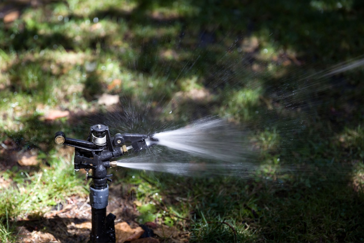 Residential lawn irrigation system watering grass in Asheville NC Residential lawn irrigation system watering grass in Asheville NC