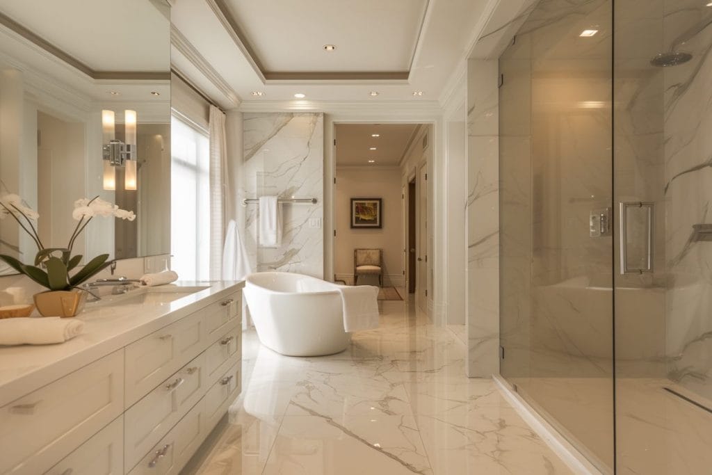 Considered luxury bathroom interior