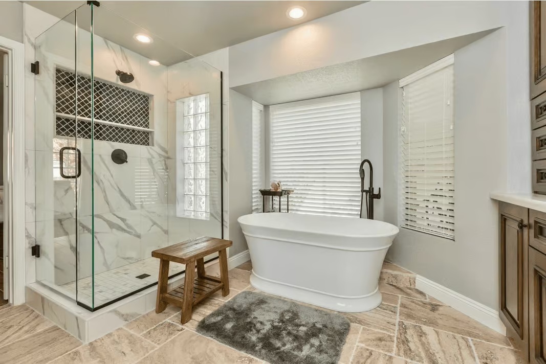 Luxury bathroom interior