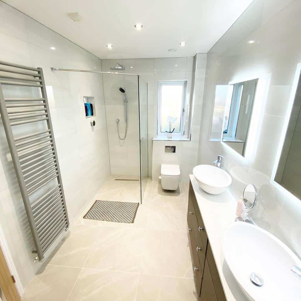 Architectural wet room with premium finishes