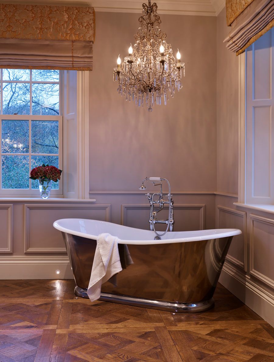 Luxury bathroom design with carefully selected finishes