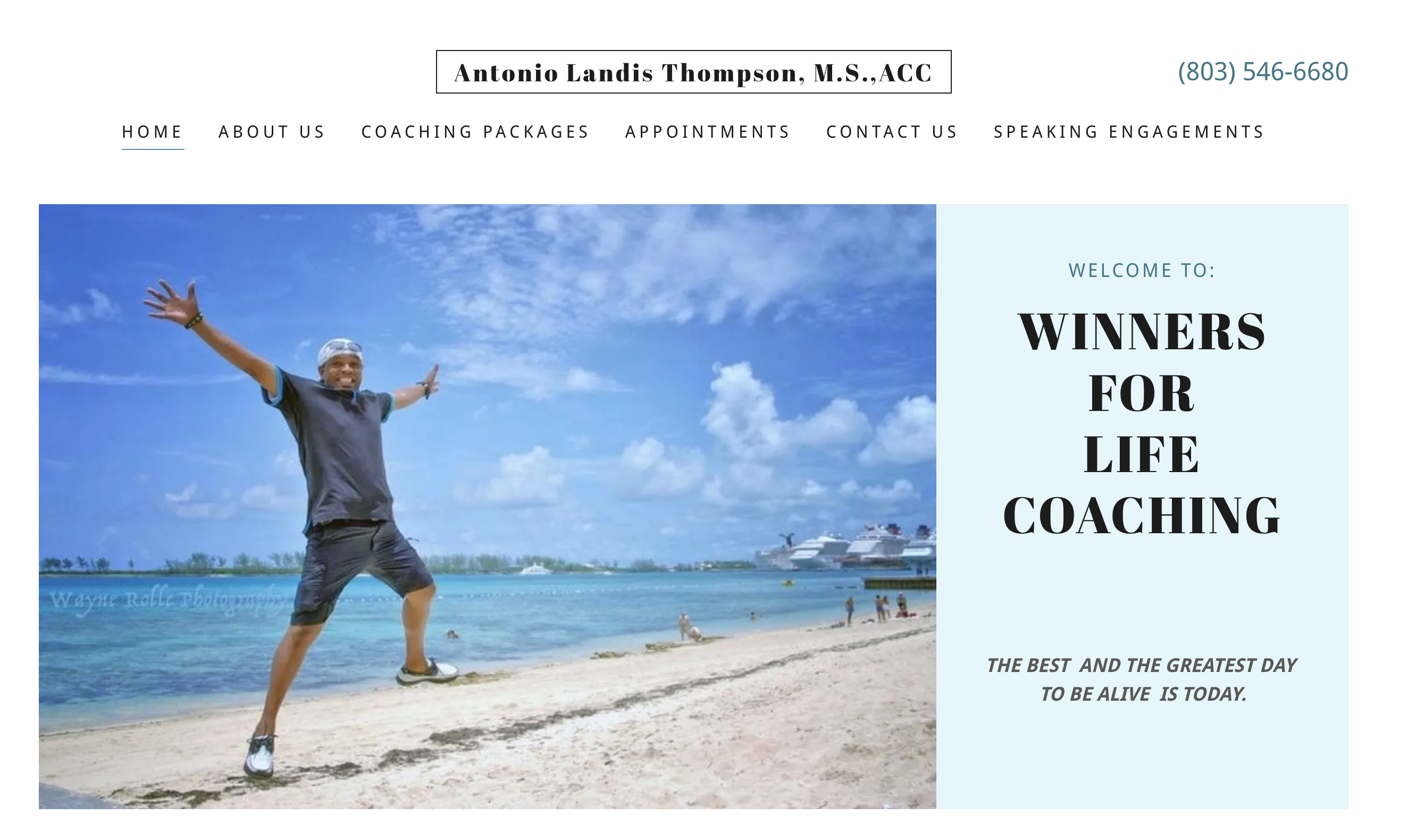 Antonio Thompson website preview