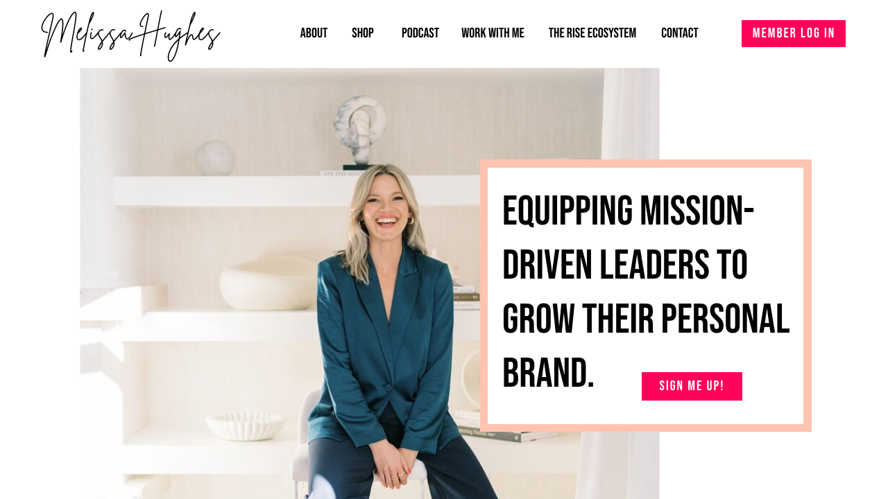 Melissa Hughes website preview
