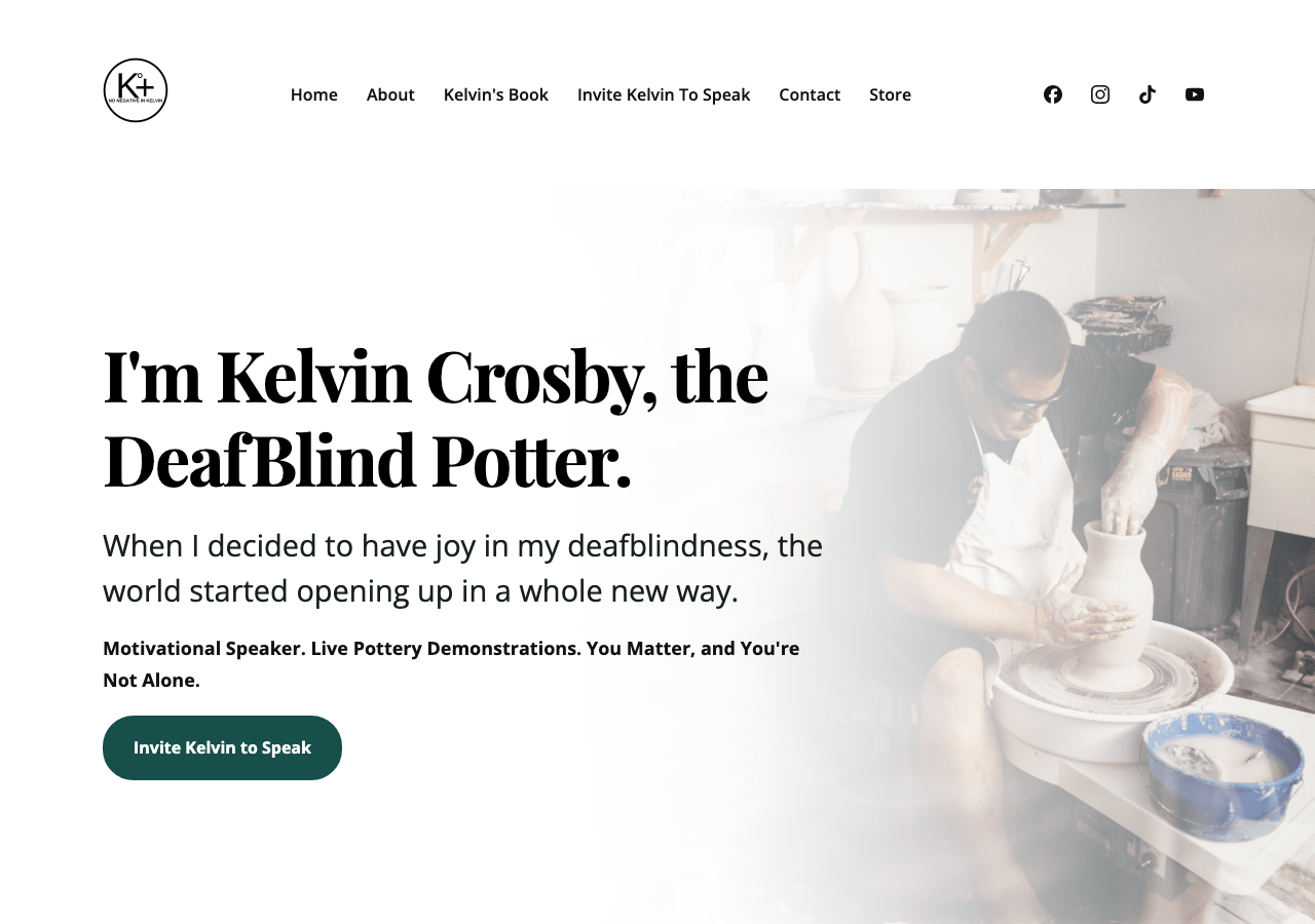 DeafBlind Potter Ministries website screenshot