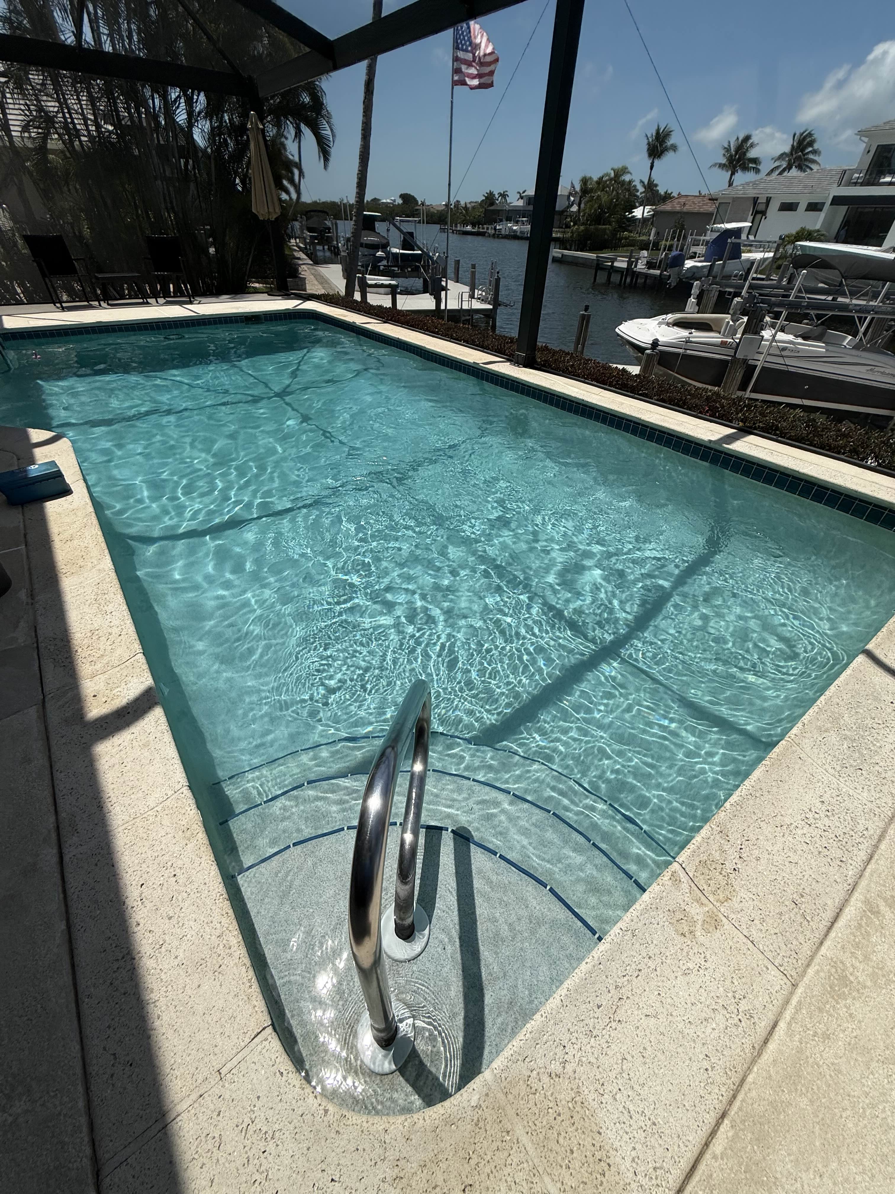 Image of a crystal clear pool