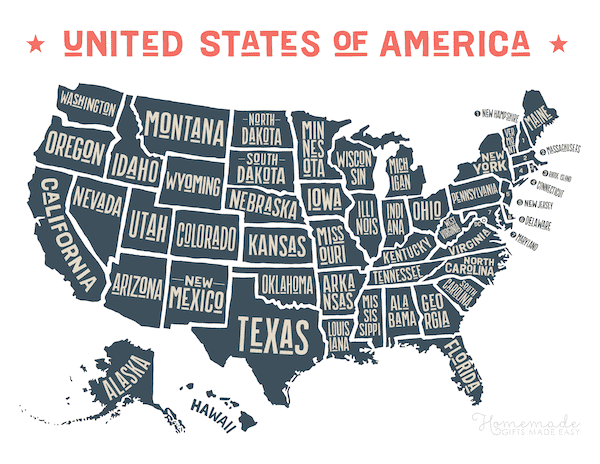 map USA