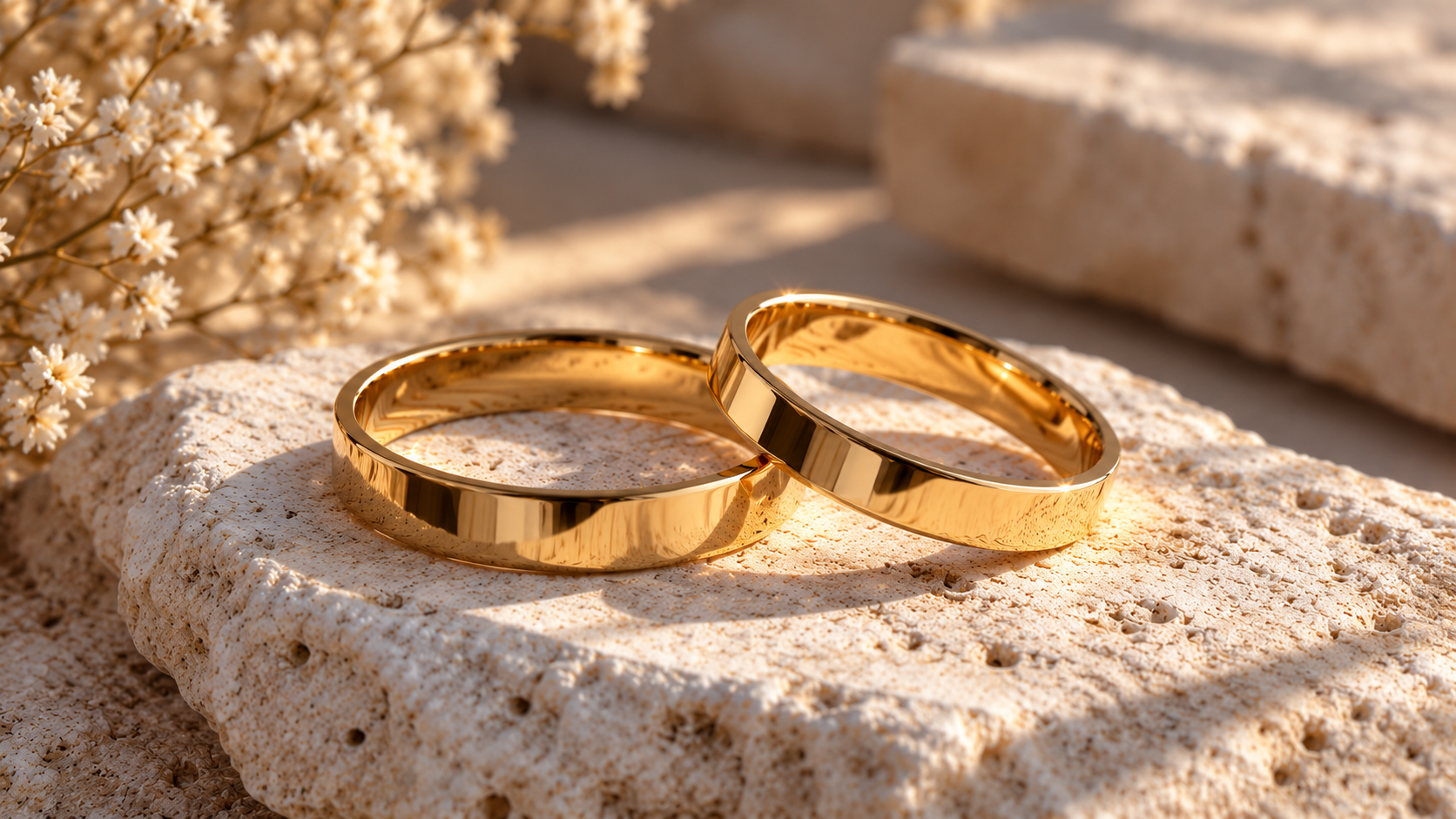 Gold wedding bands