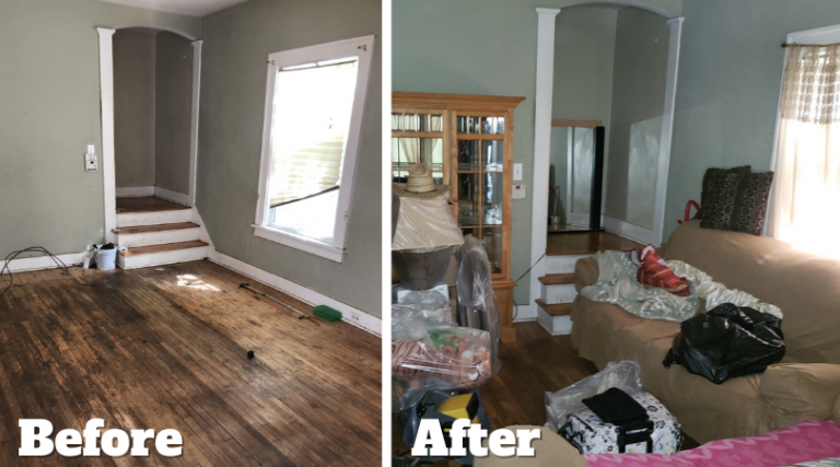 Living room cleanout