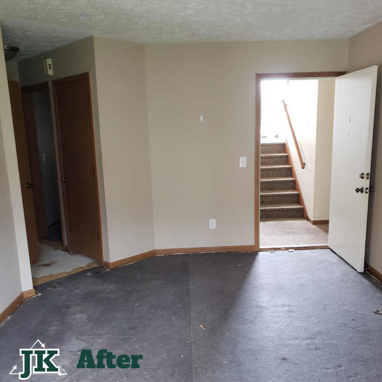 Flooring Removal Before and After